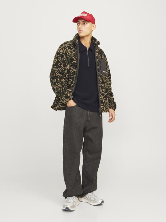 Produktbild Jack & Jones Jorrick Plisse Sweat Zip Split Polo Ln (M)
