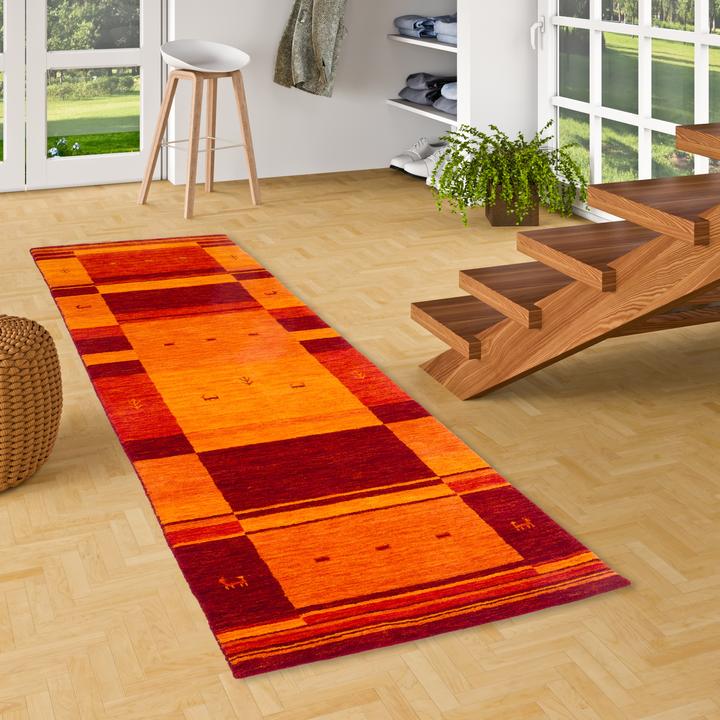 Actual product image Pergamon Natur Wolle Teppich Gabbeh Esta Läufer (70 x 300 cm)