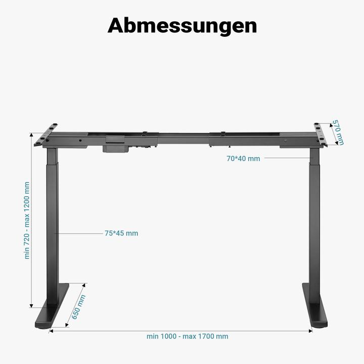 Actual product image Wiltec Desk frame