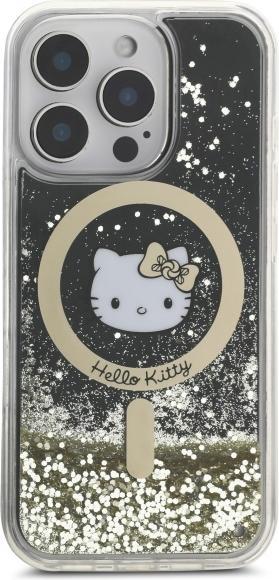Immagine prodotto Hello Kitty HKHMP16LLGDIK iPhone 16 Pro 6.3" czarny złoty/nero oro custodia rigida Liquid Glitter Fever (Apple iPhone 16 Pro)