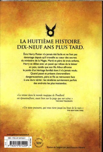 Produktbild NoName HARRY POTTER - L'enfant Maudit - Roman (Französisch, Rowling J. K., Tiffany John, Thorne Jack, 2016)