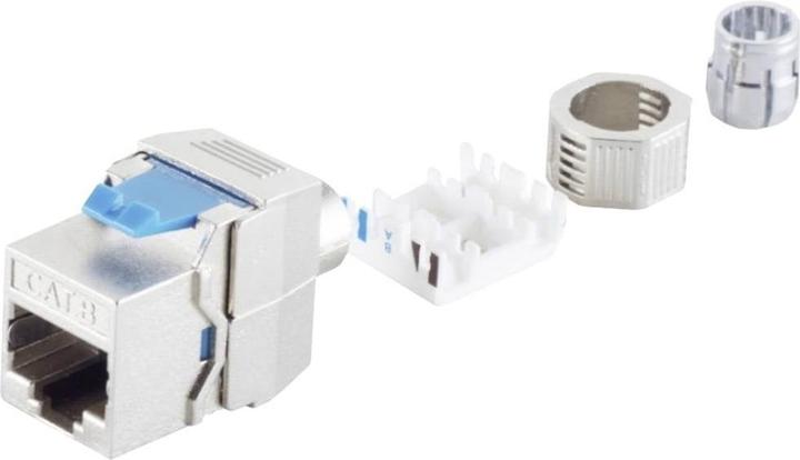 Produktbild BKL Electronic Keystone RJ45 Buchse, werkzeuglos, STP, Cat. 8.1 (Keystone Modul)