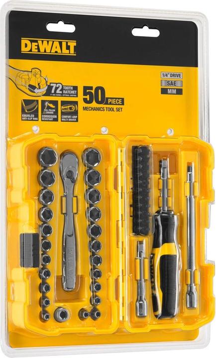 Image du produit DeWalt SET DE CLEFS 50 pcs. 1/4" NANO