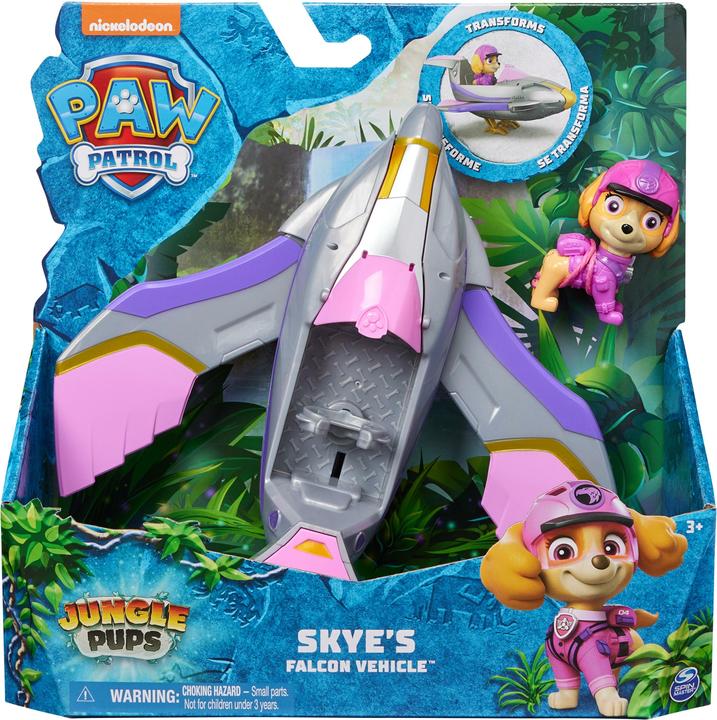 Image du produit Spin Master PAW Patrol Jungle Pups, Chase's Tiger Vehicle, Camion avec figurine articulée à collectionner, jouet