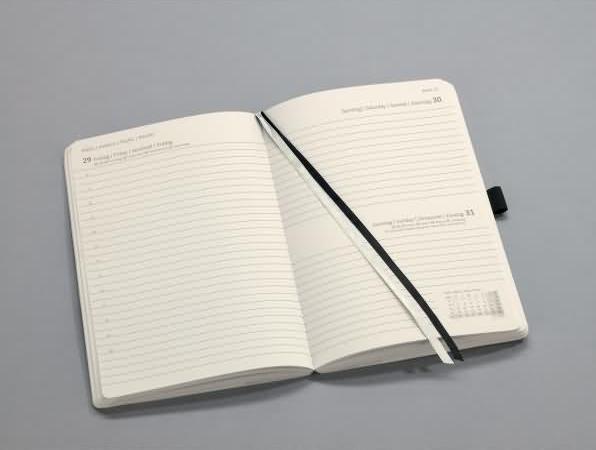 Productafbeelding Sigel Dagkalender 2024 C2420 zwart, 1S/1T, SC, A5 (A5, Duits)