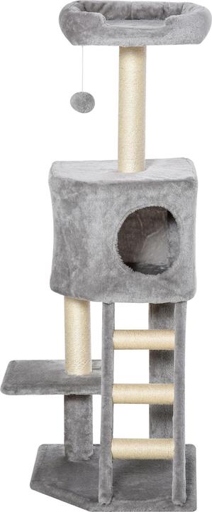Image du produit PawHut Arbre à chat avec niche pour chat (120 cm, Gris clair)