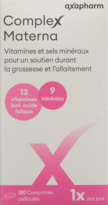 Image du produit Complex Comprimés pelliculés Materna (120 pièce(s), Cachets, 216 g)