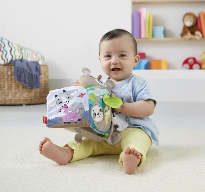 Image du produit Fisher-Price Mon Livre Peluche d’Activités - Livre bébé - A partir de 3 mois (Multilingue)