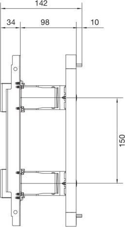 Actual product image Hager HAG UD21B3 Module H=300 W=250 for in-line units