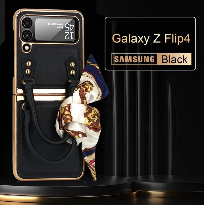 Image du produit PhoneLook Fourre Coque de protection fashion design similicuir en forme de sac à main carreaux (Samsung Galaxy Z Flip4)