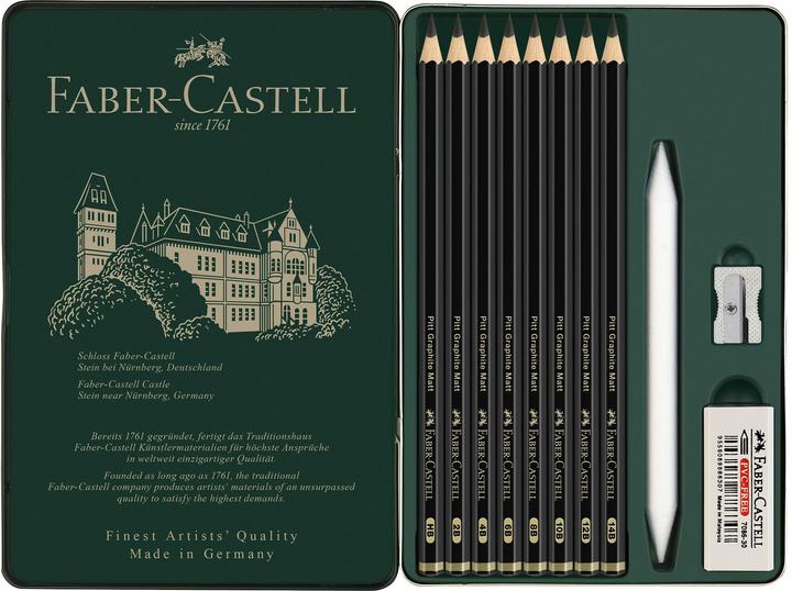 Immagine prodotto Faber-Castell Set di matite in grafite (2 mm, B, HB, 11 x)
