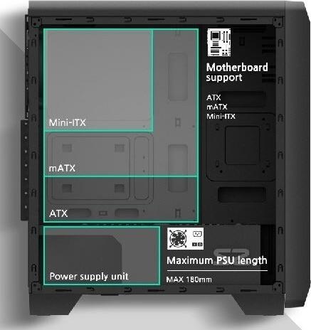 Image du produit Zalman S2 TG Tour midi (ATX, mATX, Mini-ITX)