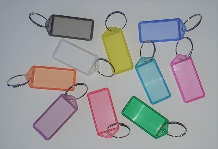 Produktbild Reiher Schlüsselanhänger - mit Papiereinlage, Kunststoff transparent grün