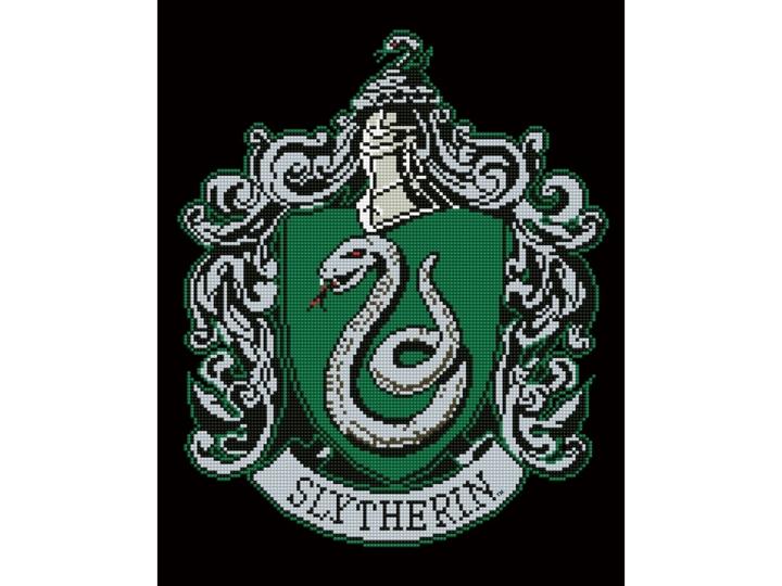 Actual product image Diamond Dotz Slytherin coat of arms