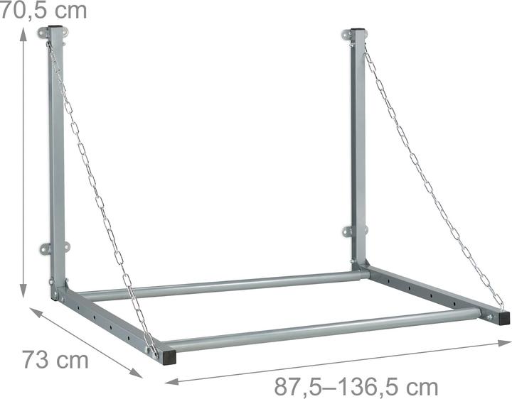 Image du produit Relaxdays Étagère à pneus murale