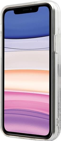 Actual product image Hello Kitty HKHCN61LIKHET iPhone 11 / Xr 6.1" srebrny/silver hardcase Liquid Glitter Charms Kitty He (Apple iPhone 11, Apple iPhone XR)