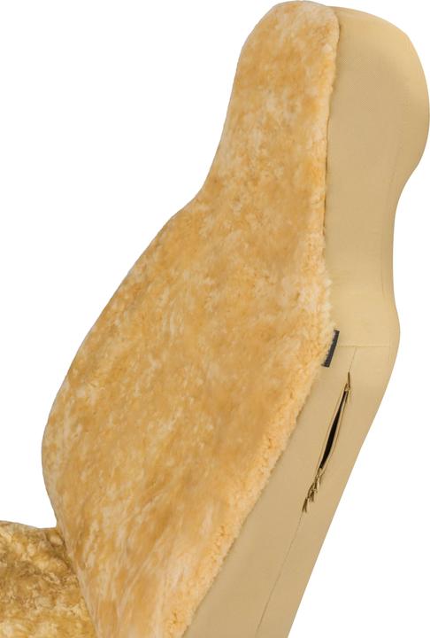 Produktbild Walser Autositzbezug Zoya aus Lammfell Einzelsitz Highback Zipp-It beige