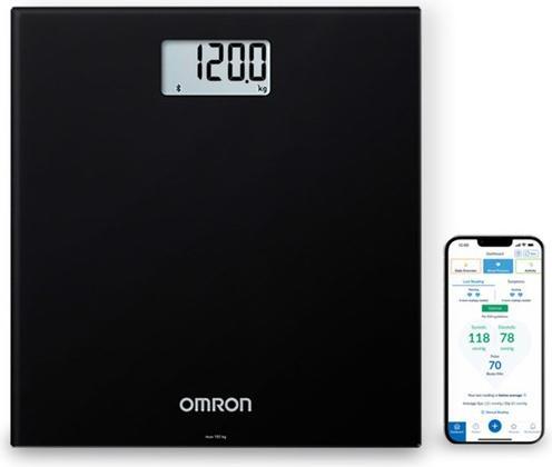 Produktbild Omron HN300T2 Intelli IT Rectangle Black Electronic personal scale (150 kg)