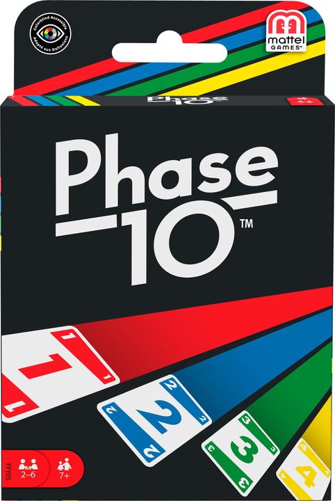 Mattel Games Phase 10 (Tedesco, Inglese, Francese, Italiano)