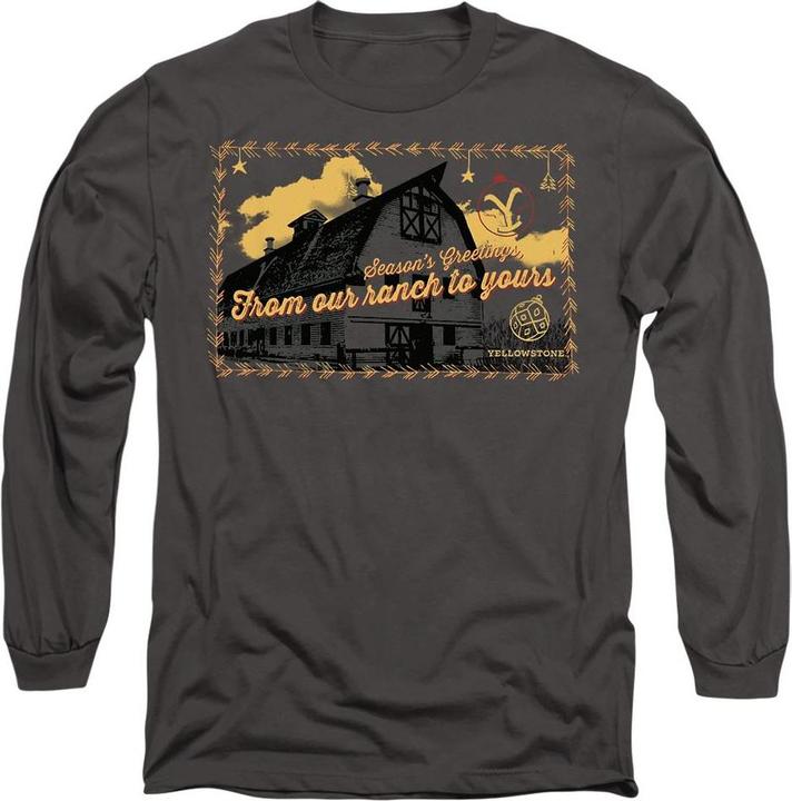 Yellowstone Seasons Greetings From The TShirt weihnachtliches Design (L)
