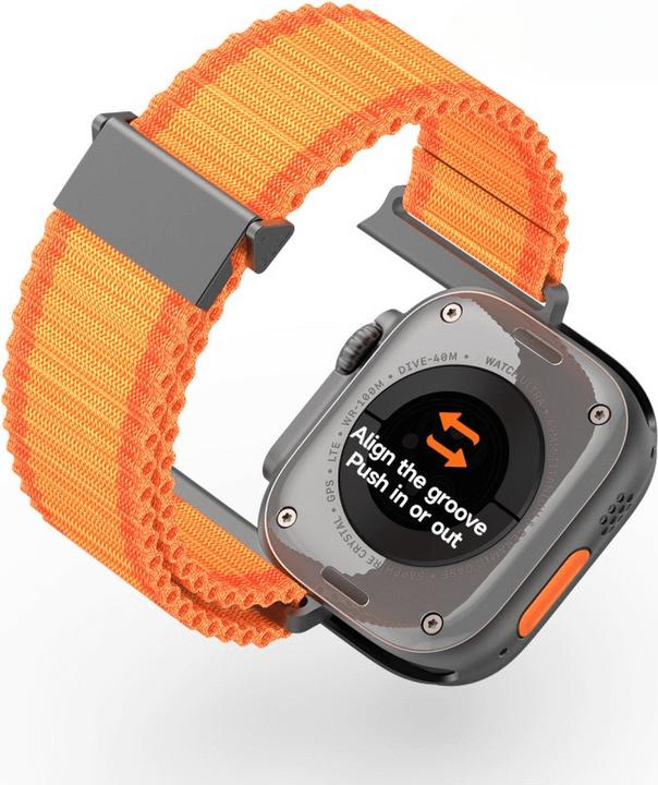Produktbild Dux Ducis Ersatzarmband (44 mm, 45 mm, 42 mm, 49 mm, hautfreundliches Nylon, Apple Watch SE, Apple Watch Series 6, Apple Watch Series 5, Apple Watch Series 8, Apple Watch Series 3, Apple Watch Series 4, Apple Watch Series 9, Apple Watch Ultra 2, Apple Watch SE (2022/2023), Apple Watch Series 10, Apple Watch Series 7)