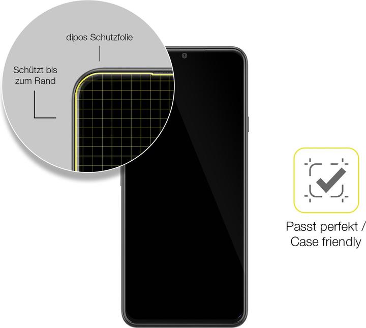 Produktbild Dipos Displayschutzfolie Full-Cover 3D (2 Stück, Wiko Y60)