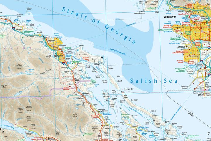 Produktbild Landkarte Vancouver Island (1:250.000)