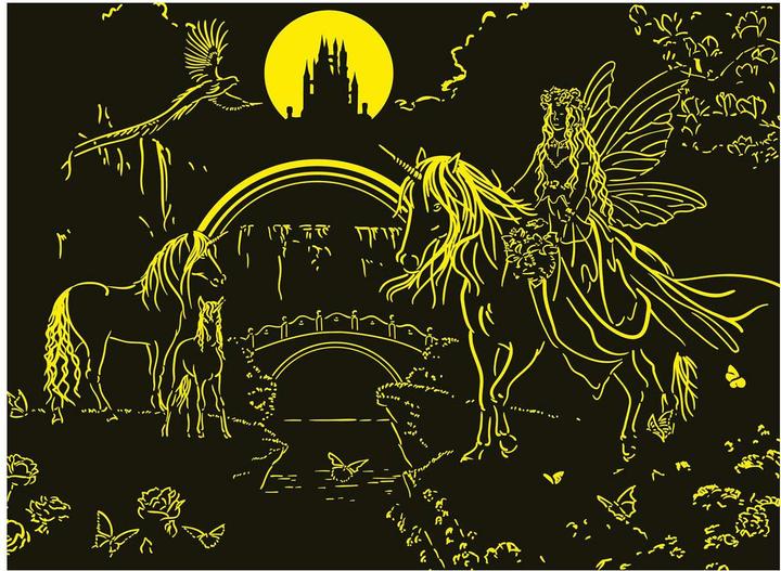 Actual product image Ravensburger Magic unicorn night (200 pieces)