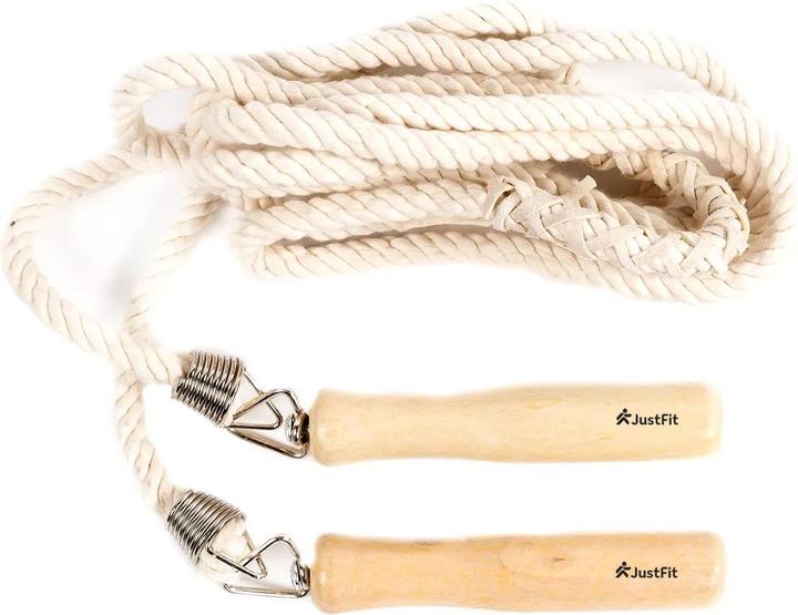 Actual product image Gladiatorfit Skipping rope with wooden handles (280 cm)