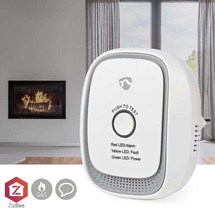Immagine prodotto Nedis Rivelatore di gas SmartLife | Zigbee 3.0 | Alimentazione di rete | Durata del sensore: 5 anni | EN