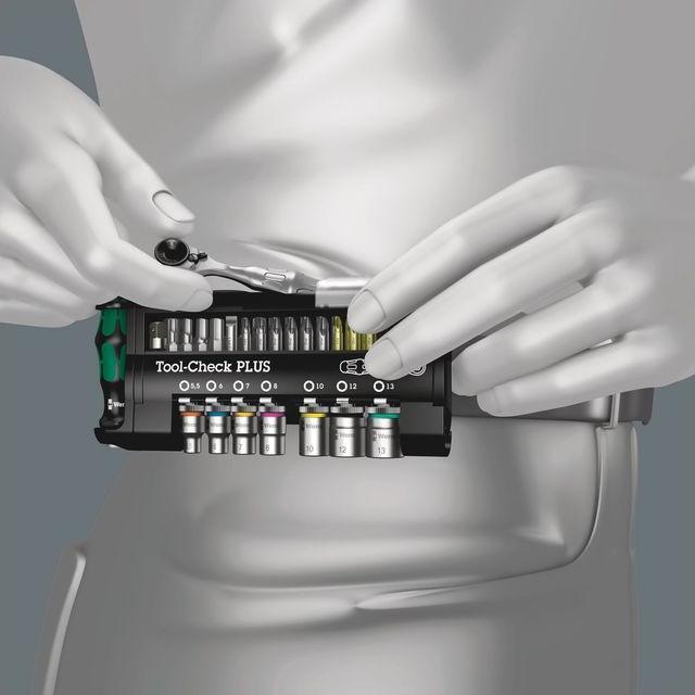 Produktbild Wera Tool-Check PLUS (Kreuz Phillips PH M2, Innensechsrund TX M20, Innensechsrund TX M25, Kreuz Phillips PH M1, Innensechsrund TX M15, Kreuz Pozidriv PZ M3, Innensechsrund TX M30, Kreuz Phillips PH M3, Kreuz Pozidriv PZ M2, Innensechsrund TX M10, Innensechsrund TX M40, Kreuz Pozidriv PZ M1)