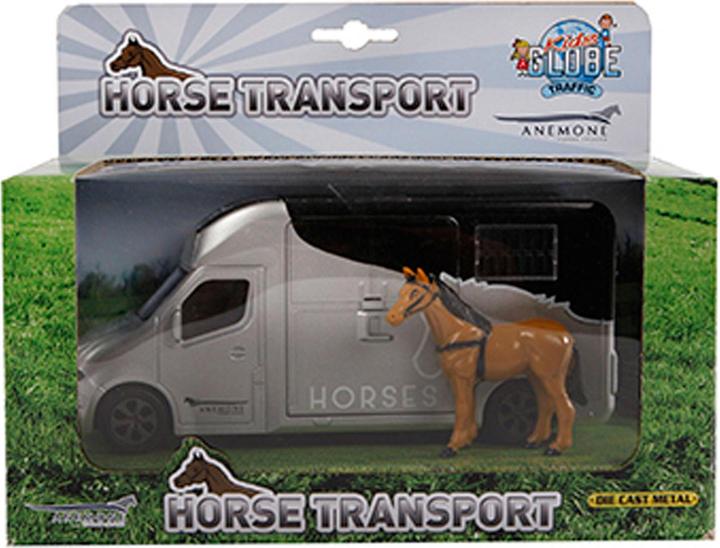 Image du produit Kids Globe Farming Voiture hippomobile moulée sous pression avec gris clair et gris argile