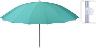 Actual product image Merkloos Parasol Shanghai Ø240 cm, Mint Green (2.40 m)