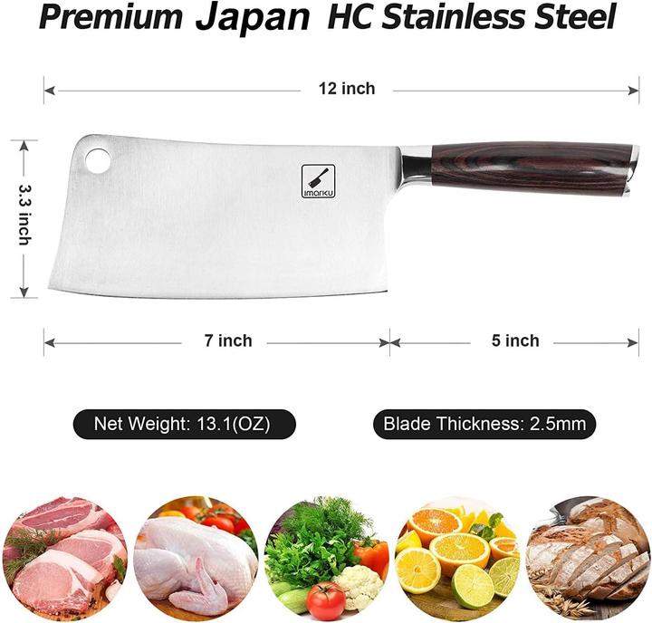 Actual product image Imarku Chinese Chef's Knife (17.80 cm)