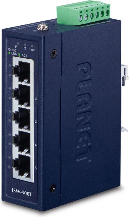Immagine prodotto Planet Switch Ethernet compatto a 5 porte 10/100TX industriale (5 Porti)