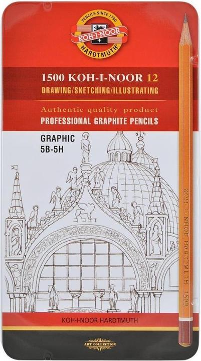 Immagine prodotto Koh-i-Noor Angolo di grafite KOH e Noah 1502/III 5B-5H, 12 pezzi (166869) (12 x)