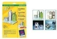 Actual product image Avery Crystal clear labels