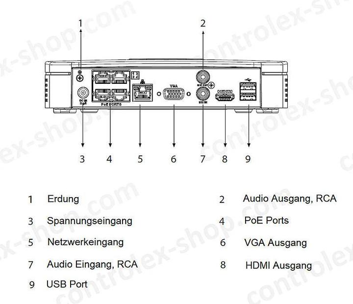 Image du produit Dahua NET VIDEO RECORDER 4CH 4POE/NVR4104-P-EI (Enregistreur vidéo en réseau (NVR))