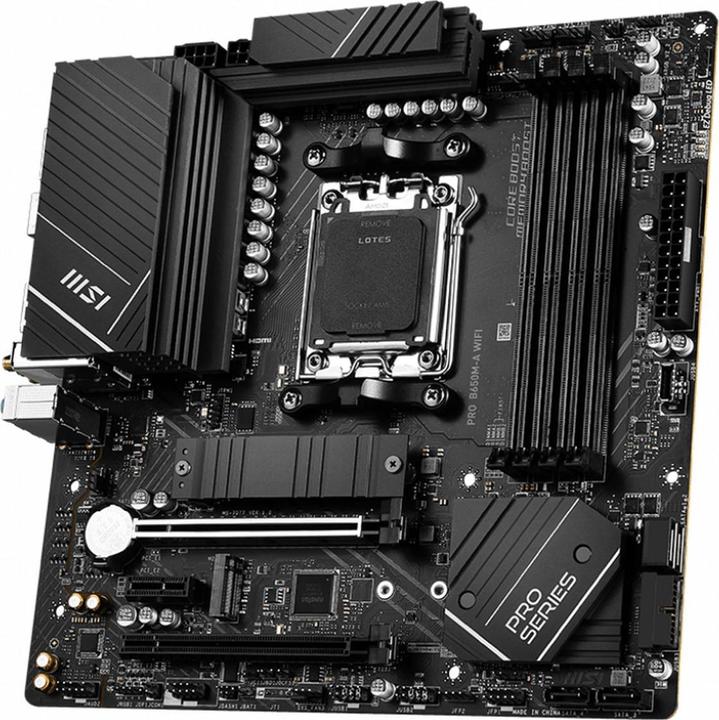 Actual product image MSI Pro B650M-A WIFI (AM5, AMD B650, mATX)
