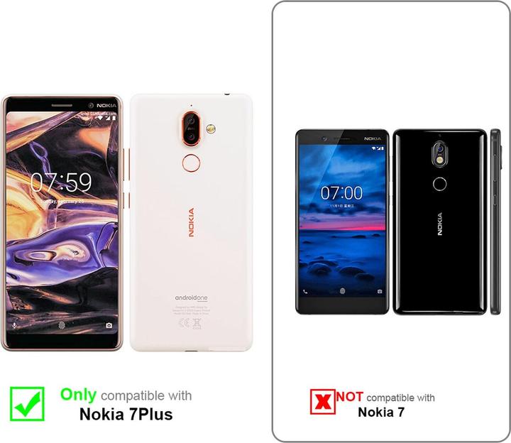 Produktbild Cadorabo Flip wie Invisible Cover (Nokia 7 Plus)