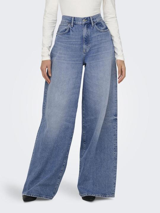 Actual product image Only Wide leg cut High waist jeans Wide cut jeans (28)