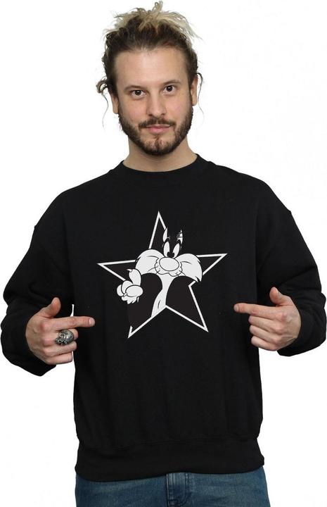 Produktbild Looney Tunes Sylvester Mono Star Sweatshirt (M)