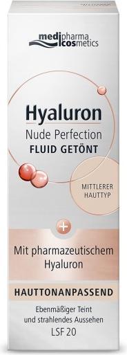 Image du produit Medipharma cosmetics Hyaluron Nude Perfection Fluide teinté type de peau moyen L20, 50 ml de crème (50 ml, Crème de jour teintée, SPF 20)