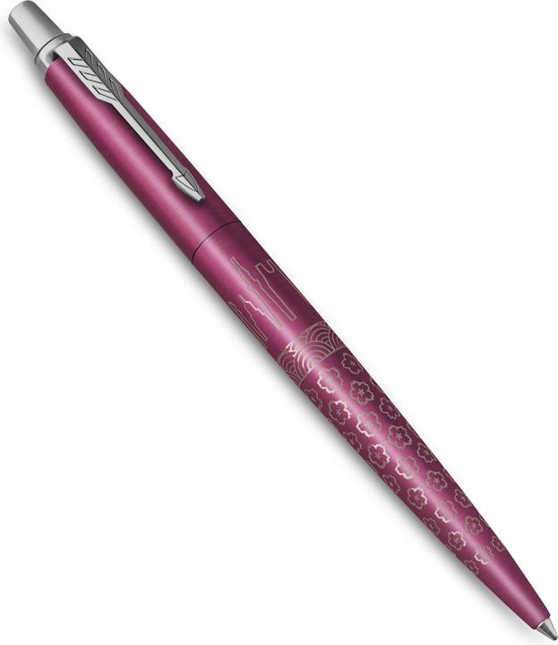 Actual product image Parker Pen Retractable biros JOTTER Tokyo, metallic pink Stroke width: M, stroke colour: blue, barrel made of (Pink, 1 x)