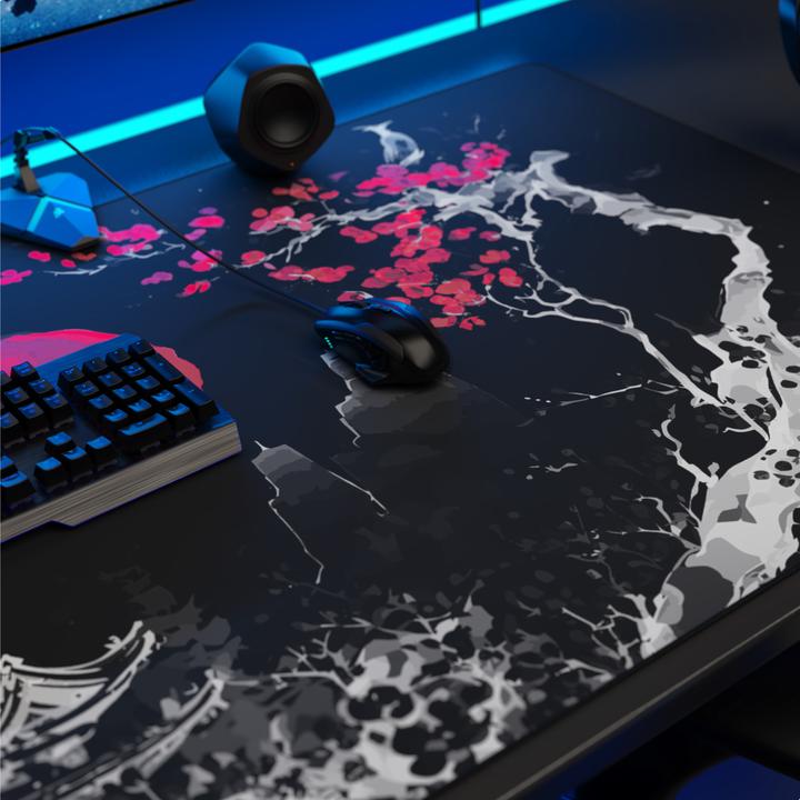 Immagine prodotto Titanwolf Gaming Mauspad, XXXL Speed Mausmatte 1200 x 600 mm, Geschwindigkeit & Präzision, Japan Ink Black (XXL)
