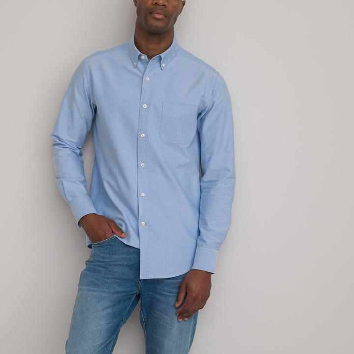 Image du produit La Redoute Collections Chemise oxford avec col boutonné (XXL)