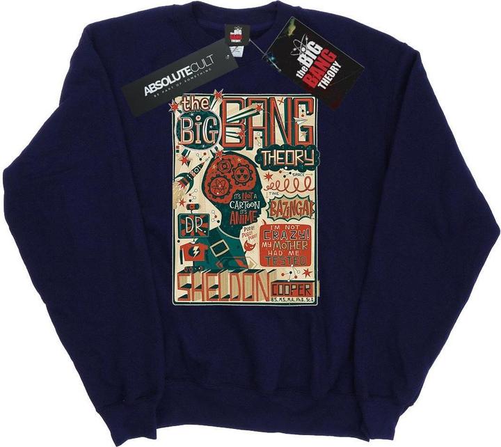 Big Bang Theory Infografik Poster Baumwoll Sweatshirt