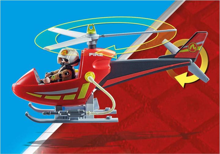 Actual product image Playmobil Fire brigade helicopter (71195, Playmobil City Action)