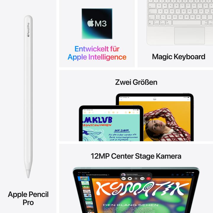 Immagine prodotto Apple iPad Air 13 2025 (M3) (5G, 13", 256 GB, Purple)
