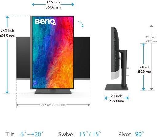 Produktbild BenQ PD2706U (3840 x 2160 Pixel, 27")